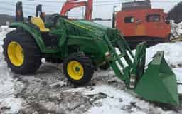 2019 JOHN DEERE 4044M WITH 400 SERIES Q/A LOADER-BUCKET -FORKS 242 HOURS