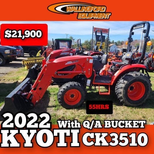 2022 KYOTI CK3510 WITH Q/A BUCKET