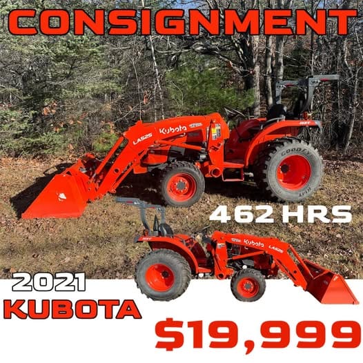 CONSIGNMENT 2021 Kubota L3301 Q/A BUCKET 462MILES